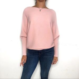 NWT Philosophy Ribbed Dolman Sweater Pink